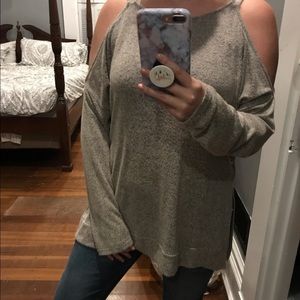 Incredibly soft cold shoulder tunic
